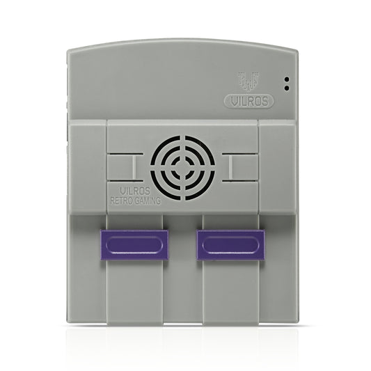 Vilros Raspberry Pi 4 Compatible SNES Style Retro Gaming Case with Fan