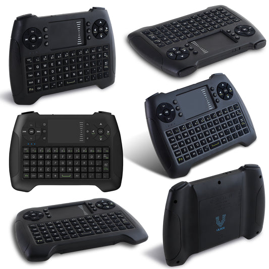 Mini Wireless Keyboard and Touchpad with Gaming Style Mouse Buttons -Great for Raspberry Pi
