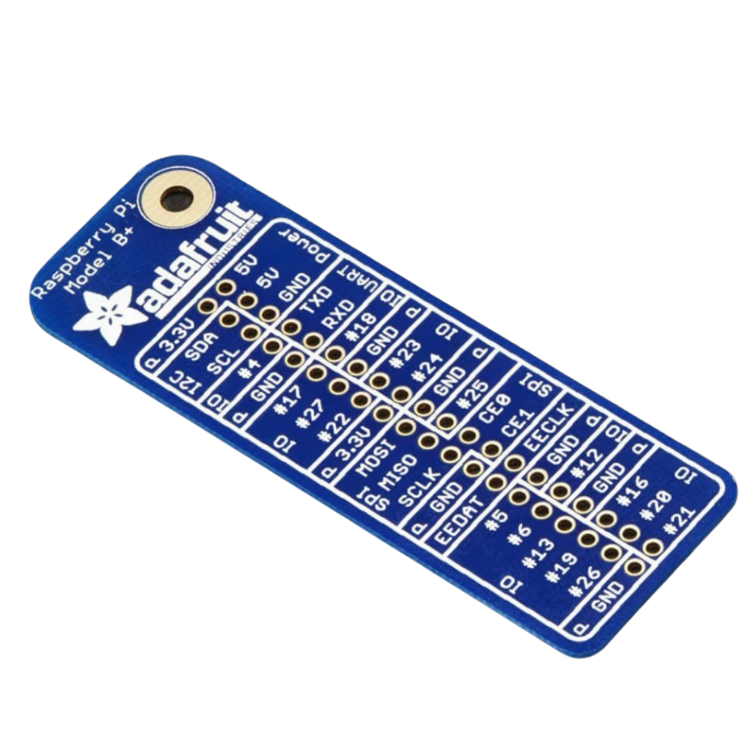 Adafruit GPIO Reference Card for Raspberry Pi Model B+/Pi 2/Pi 3 - Vilros.com