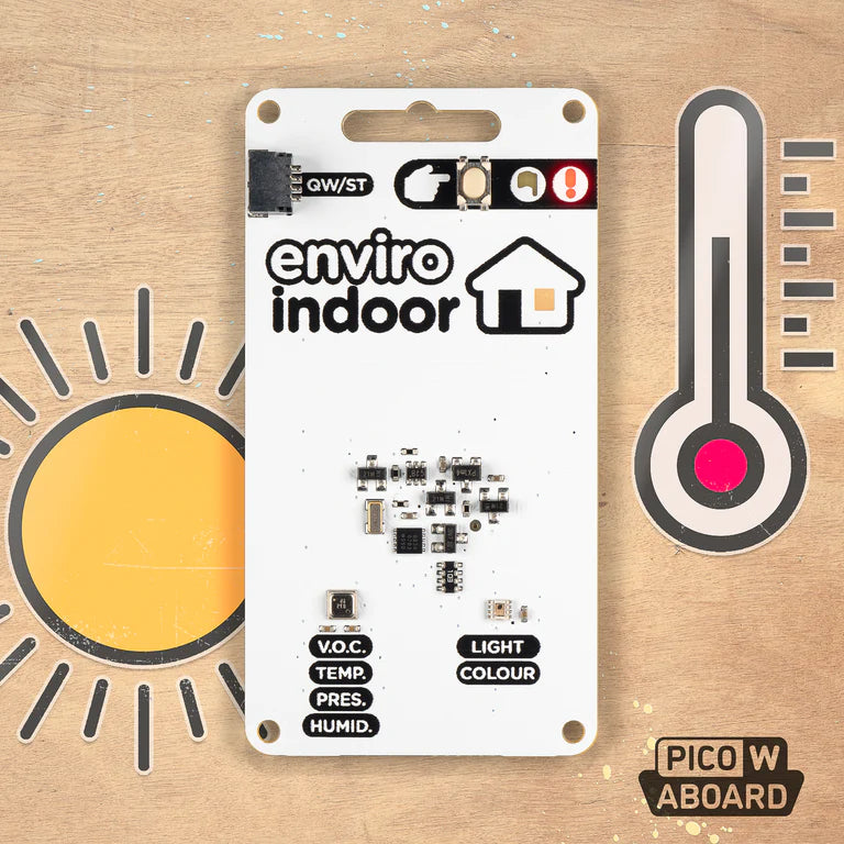 Pimoroni Enviro Indoor (Pico W Aboard) - Vilros.com