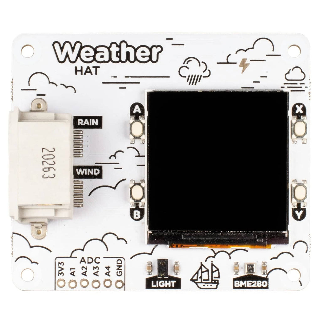 Pimoroni Weather HAT (HAT only) - Vilros.com