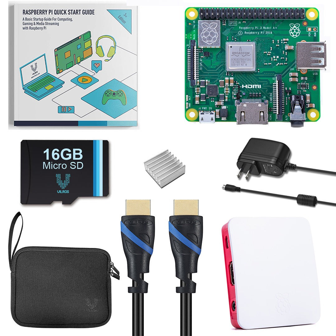Vilros Raspberry Pi 3 Model A+ Complete Starter Kit - Vilros.com