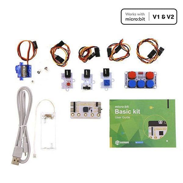 Elecfreaks Basic kit: micro:bit sensors kit for beginner (micro:bit board NOT INCLUDED) - Vilros.com