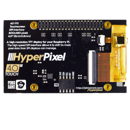 Pimoroni HyperPixel 4.0 - Hi-Res Display for Raspberry Pi
