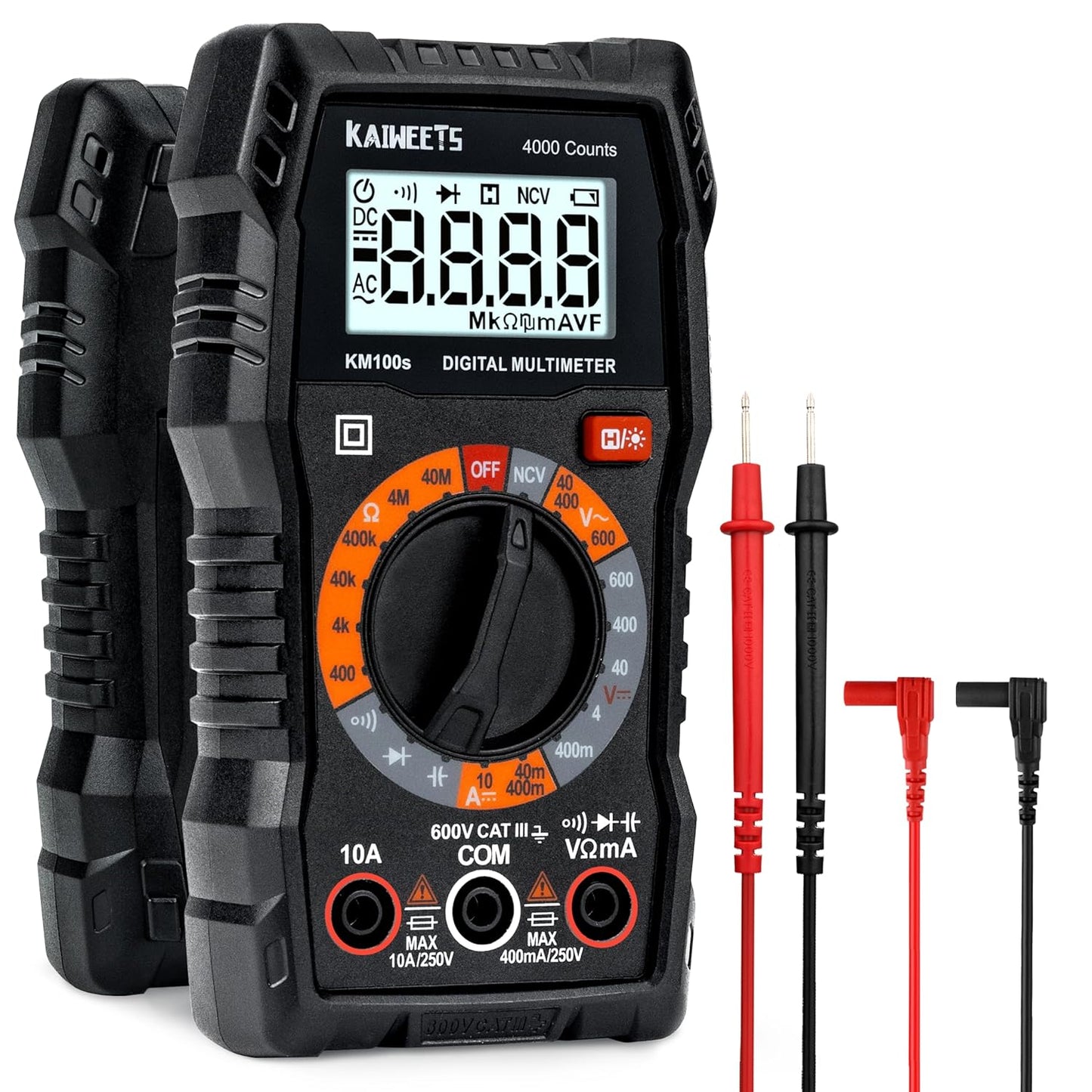 KAIWEETS Digital Multimeter 4000 Counts, Voltage Tester