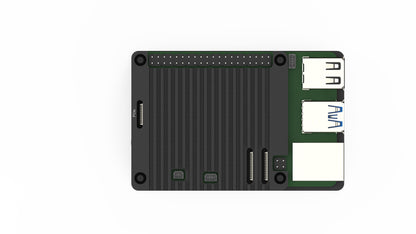 EDATEC Raspberry Pi 5 Passive Cooling Open Aluminum CNC Case