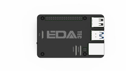 EDATEC Raspberry Pi 5 Passive Cooling Aluminum CNC Box