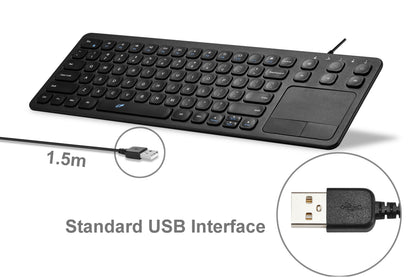 15 Inch USB Keyboard with Touchpad