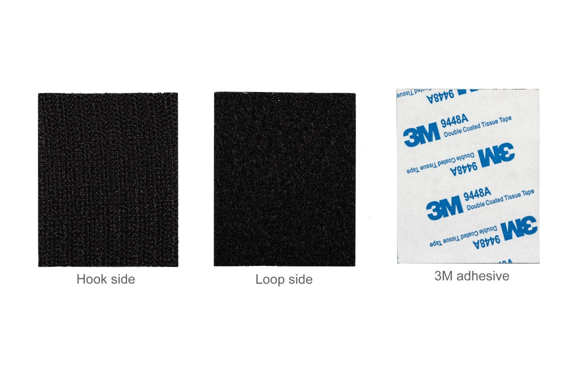 2.5 x 2 Inch Velcro Strips for Case Mounting- 2 Sets (4 strips)