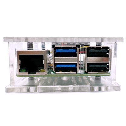 Vilros Raspberry Pi 5 Compatible Clear-Transparent Acrylic Case With PWM fan