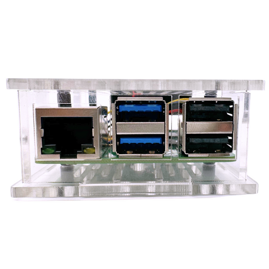 Vilros Raspberry Pi 5 Compatible Clear-Transparent Acrylic Case With PWM fan