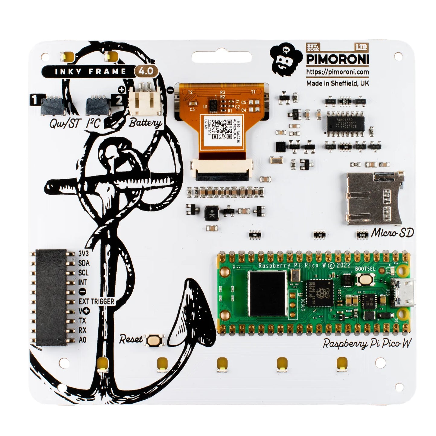 Pimoroni Inky Frame 4.0" (Pico W Aboard) – Inky Frame Only