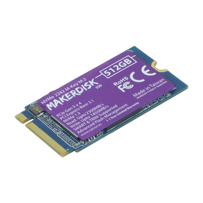 NVMe 2242 M-Key MakerDisk SSD with RPi OS