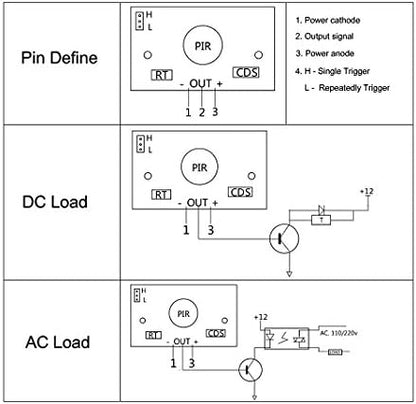 HC-SR501 PIR Motion Sensor-5PCS