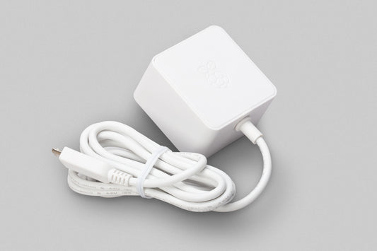 Official Micro USB Power Supply for Raspberry Pi 1/1+/2/3/3+ and Zero-White