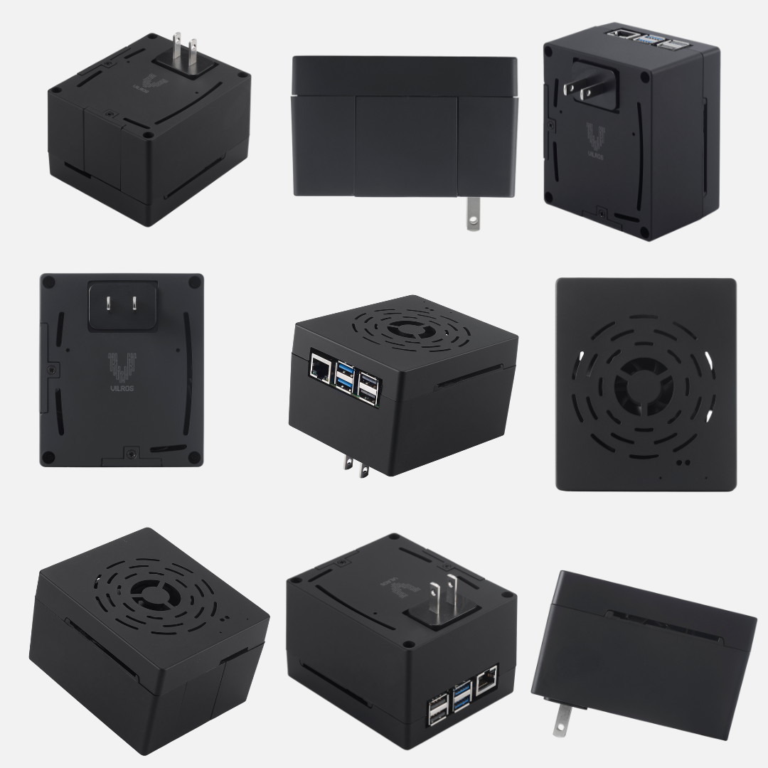 Vilros Plug 'n' Pi for Raspberry Pi 5 - A Raspberry Pi Case and Power Supply All in one Solution -Ideal for Raspberry Pi 5 SSH Usage