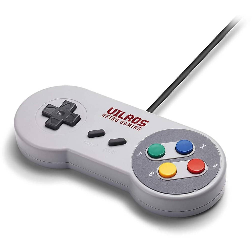 Vilros SNES Classic Weighted USB Gamepad Set –1