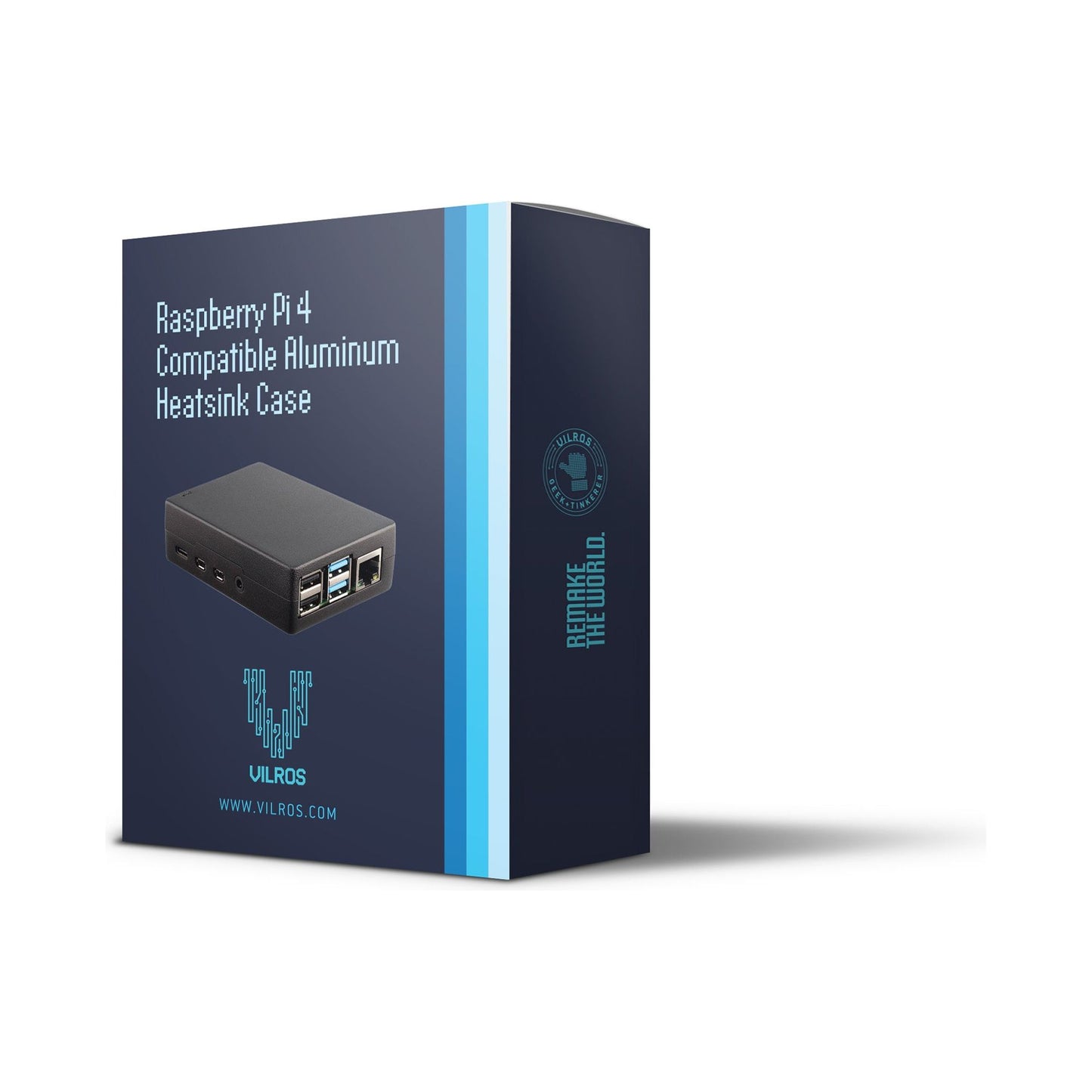 Vilros Raspberry Pi 4 Compatible Passive Cooling Heavy Duty Aluminum Alloy Case