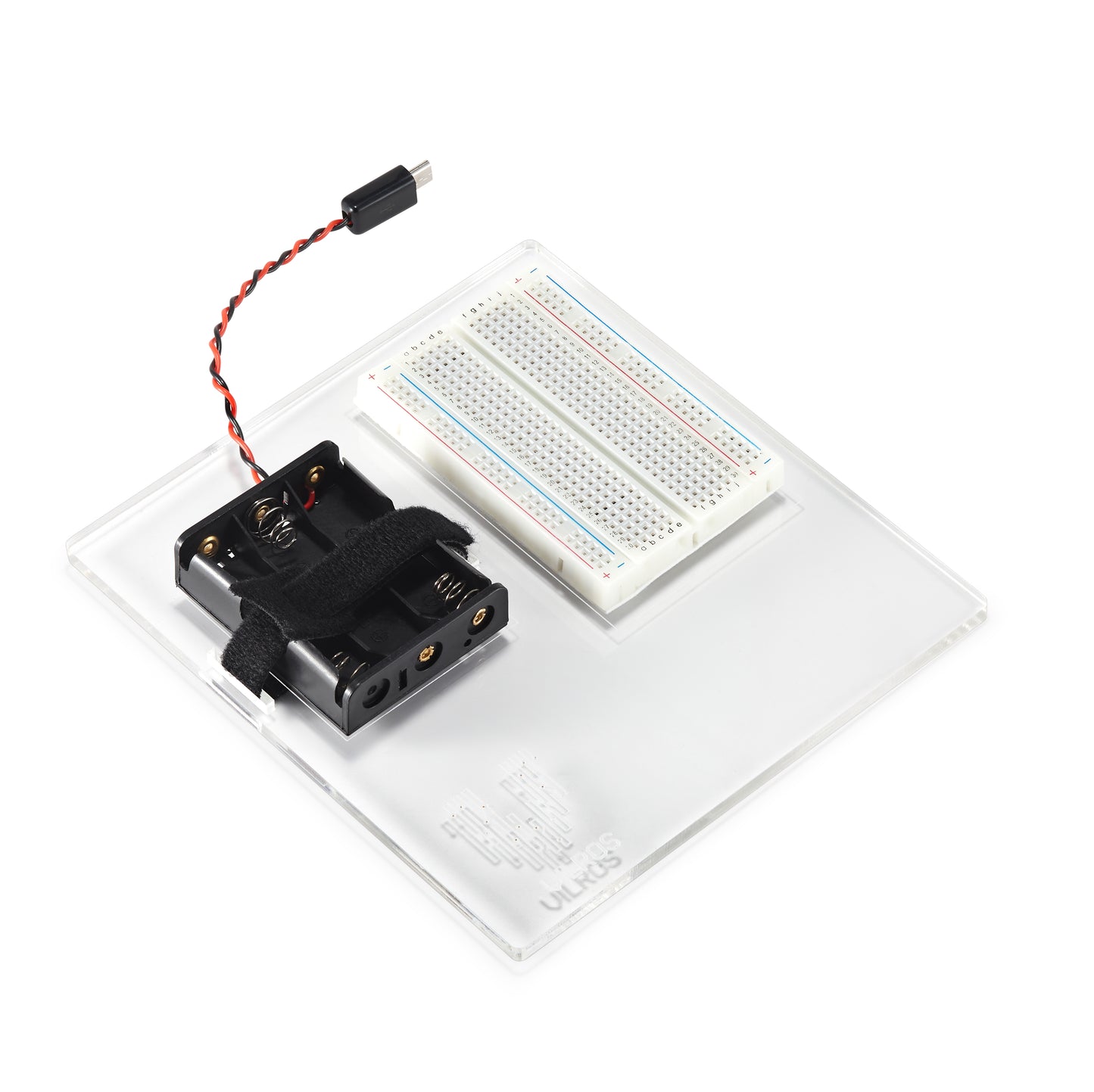 Breadboard and Battery Holder Panel for Raspberry Pi Pico