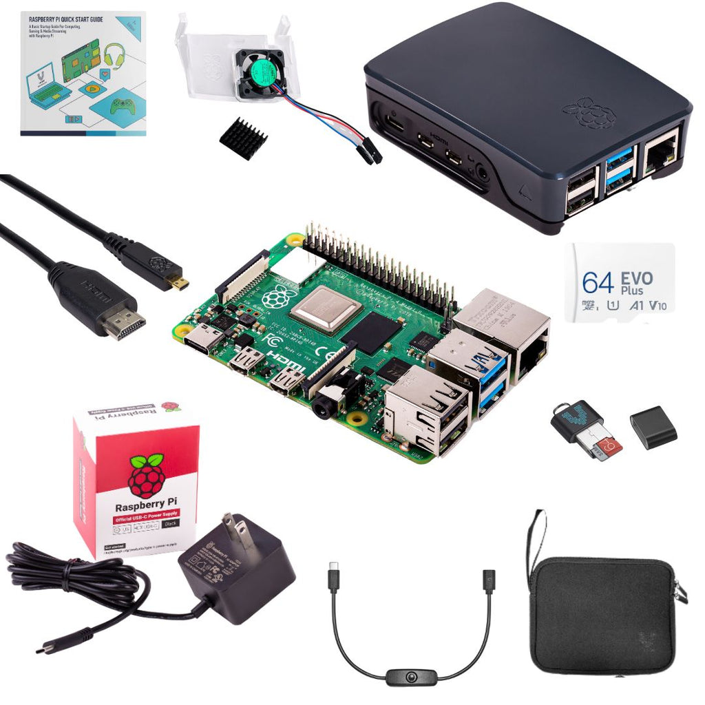 Vilros Raspberry Pi 4 Complete Starter Kit With Official Raspberry Pi ...