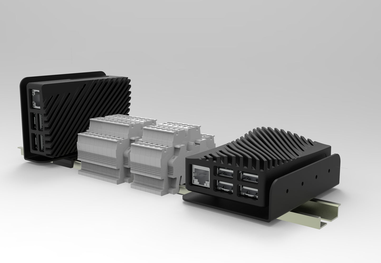 Vilros Pi 5 Case DIN Rail Mount