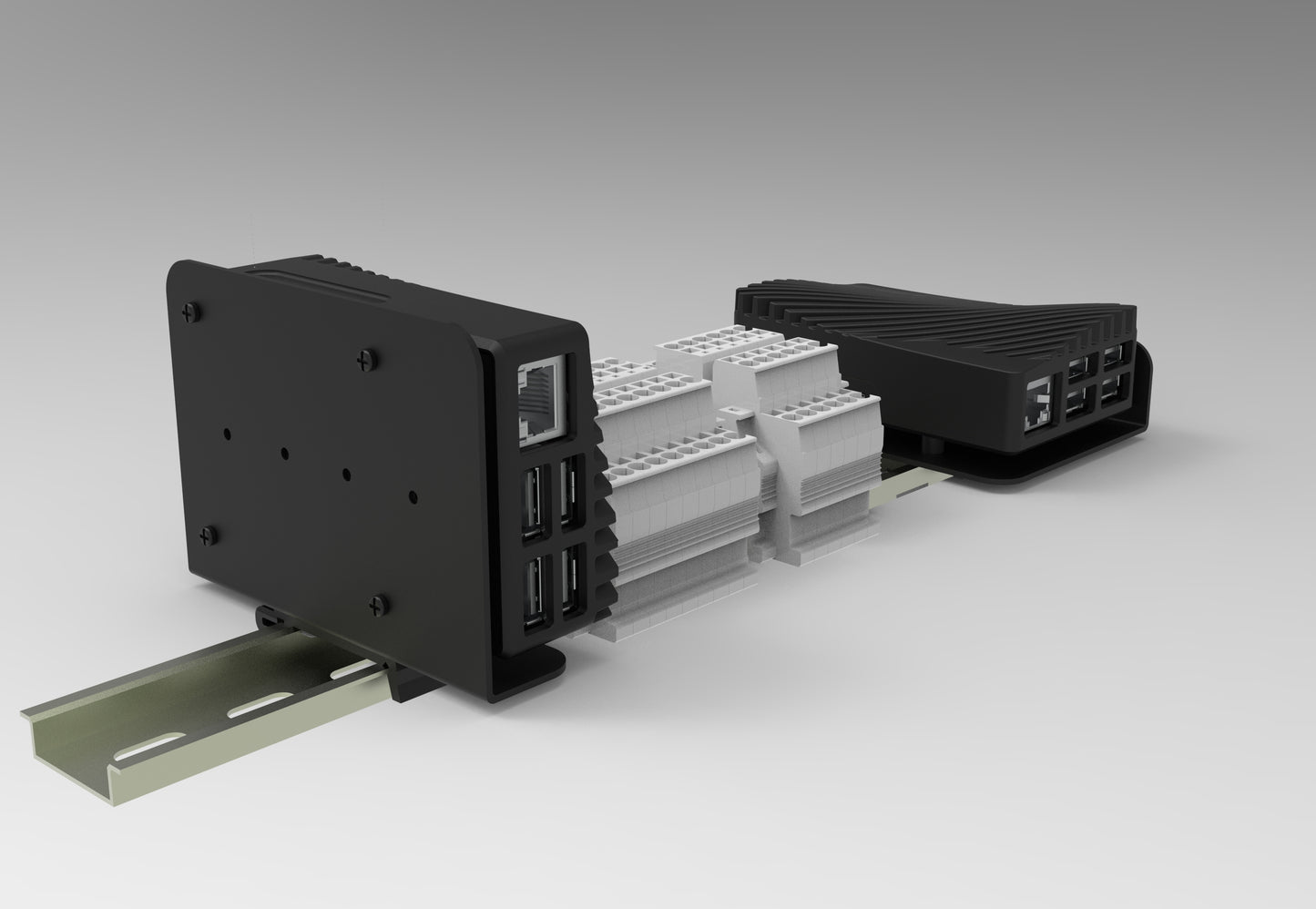 Vilros Pi 5 Case DIN Rail Mount