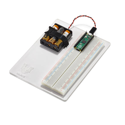 Breadboard and Battery Holder Panel for Raspberry Pi Pico
