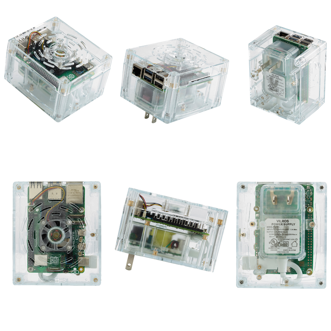 Vilros Plug 'n' Pi for Raspberry Pi 5 - A Raspberry Pi Case and Power Supply All in one Solution -Ideal for Raspberry Pi 5 SSH Usage