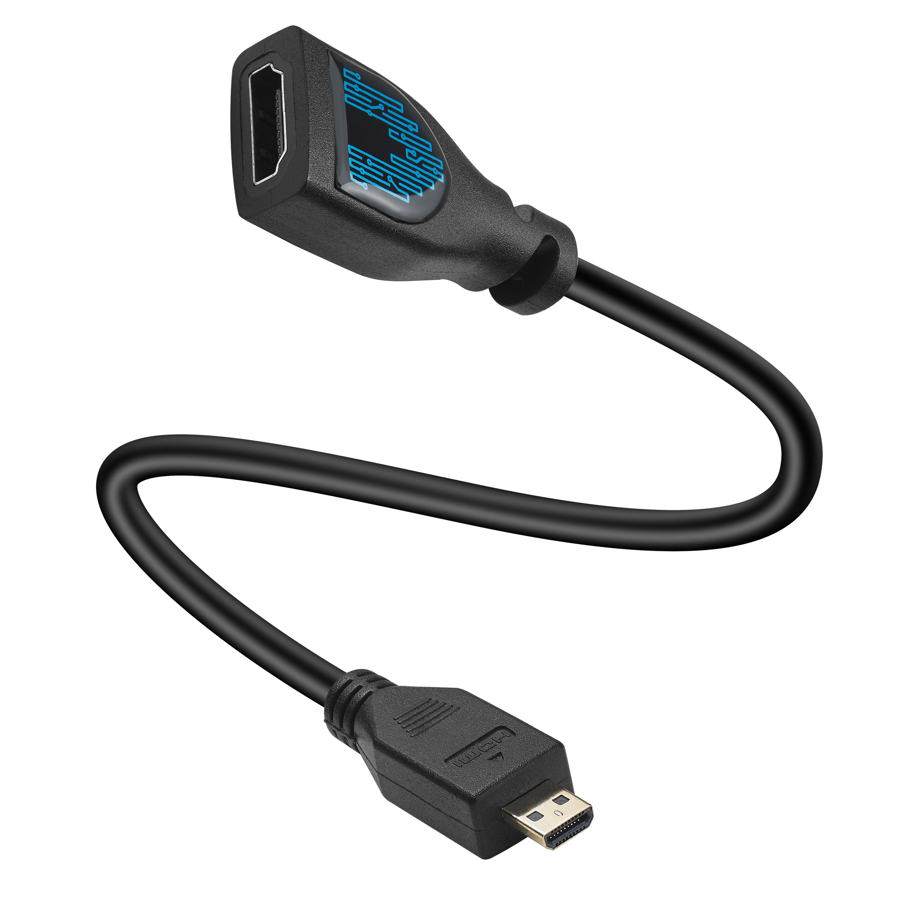 Mini HDMI (Type C) Male to Micro HDMI (Type D) Female Adapter Converter 