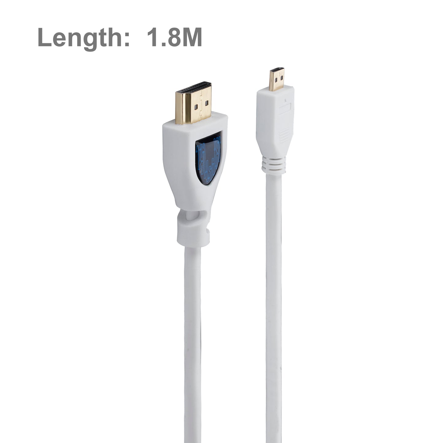 Vilros Micro-HDMI To Standard HDMI Cable - Designed For Raspberry Pi 4/5