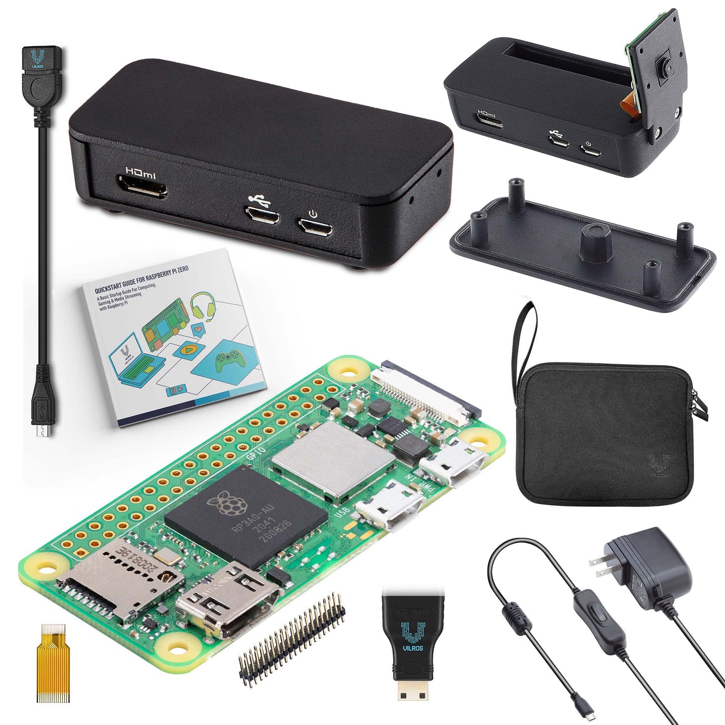 Vilros Raspberry Pi Zero 2 W Basic Starter Kit - Vilros.com