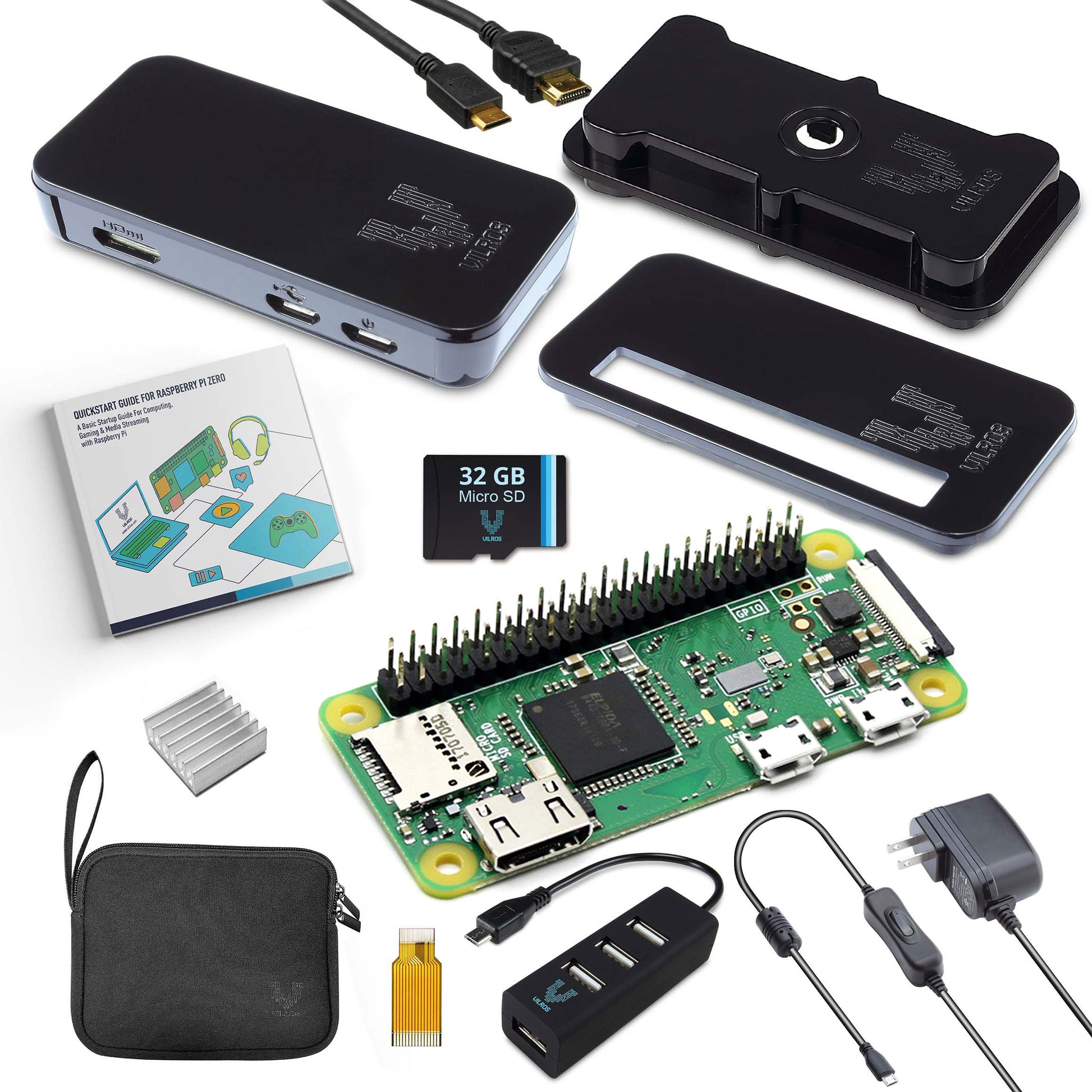 Vilros Raspberry Pi Zero W Complete Starter Kit - Vilros.com