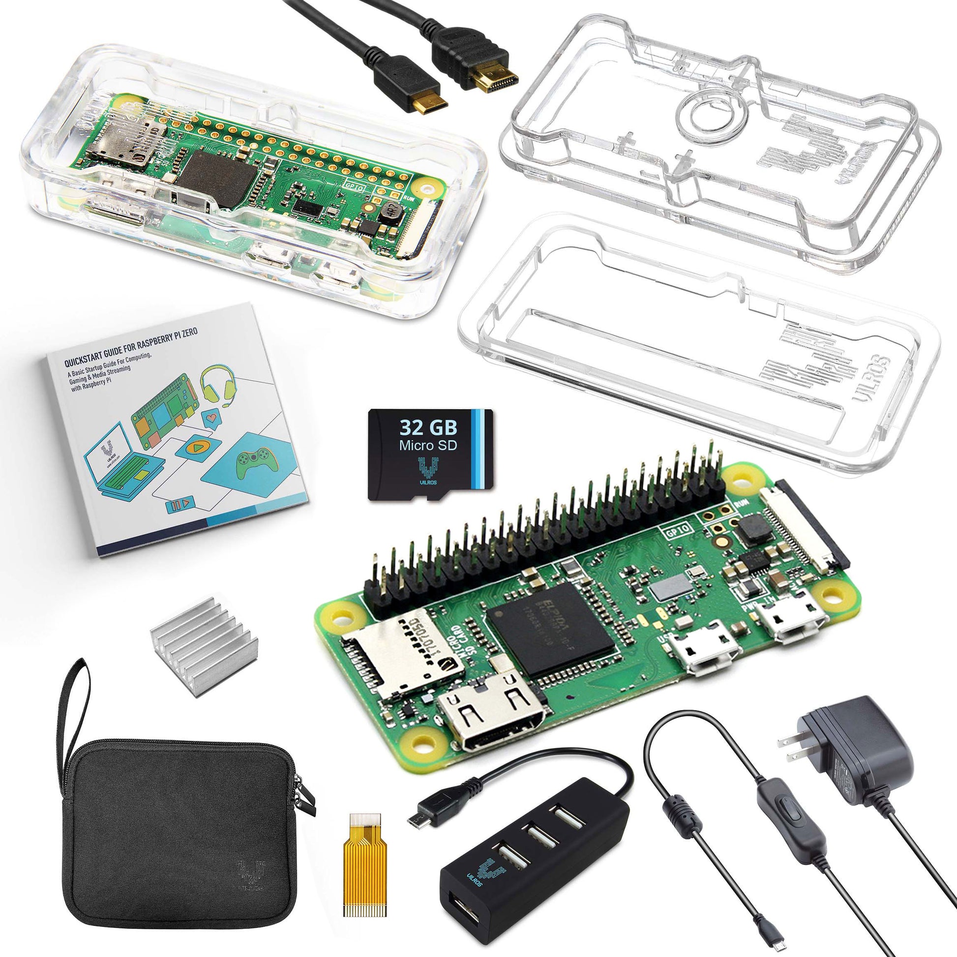 Vilros Raspberry Pi Zero W Complete Starter Kit - Vilros.com