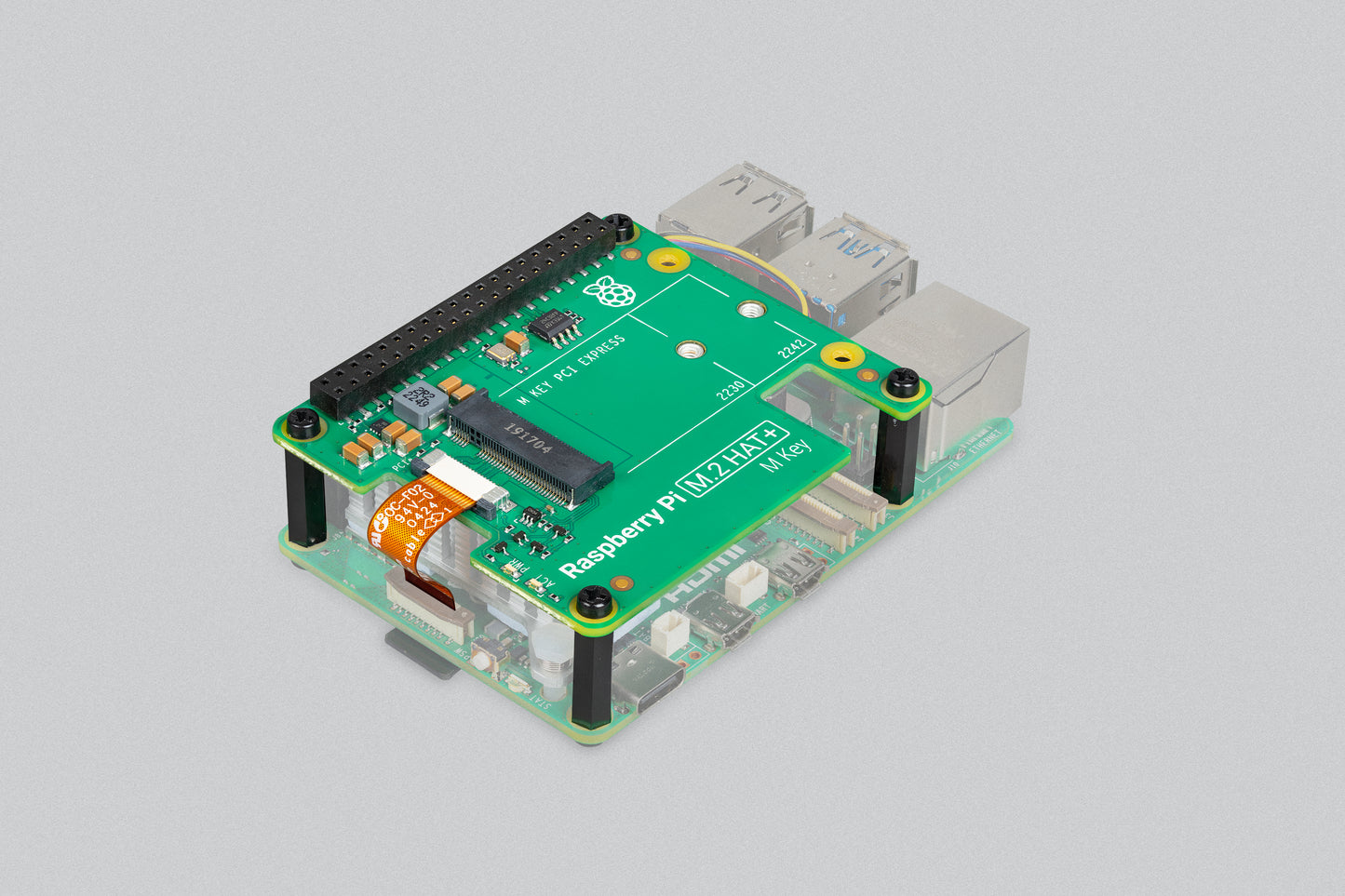 Raspberry Pi M.2 HAT+ (For Raspberry Pi 5)