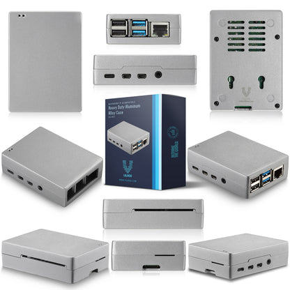 Vilros Raspberry Pi 4 Compatible Passive Cooling Heavy Duty Aluminum Alloy Case