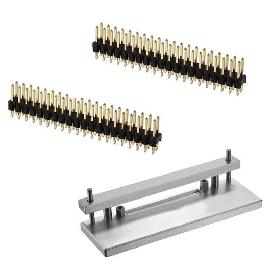 Vilros Deluxe Heavy Duty Hammer-in Header Rig for Raspberry Pi Zero--Easy Pinheader Installation Solution for a Raspberry Pi Zero--No Soldering Required--Includes 2 Headers