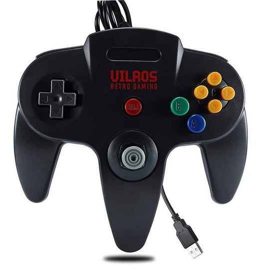 Vilros Retro Gaming N64 Style USB Gamepads-Set of 2 - Vilros.com