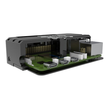 Vilros Duo Deluxe Raspberry Pi 5 Case- The Deluxe Passive and Active Cooling Case for Pi 5