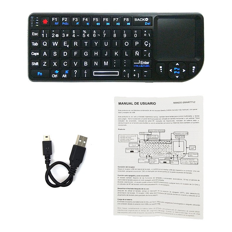 Mini 2.4 G Wireless Keyboard With Touch Pad with Internal Battery