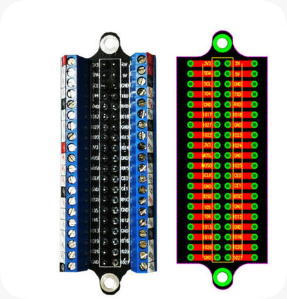 Raspberry Pi GPIO Breakout Board Module with Screw Terminals