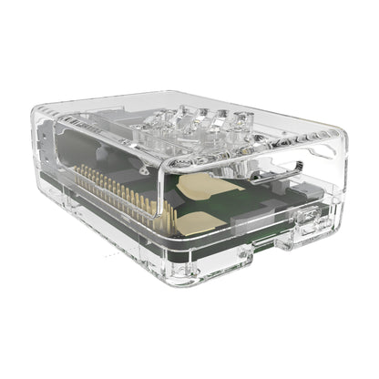 Vilros GLOWCOOL Clear Transparent ABS case For Raspberry Pi 5 With LED Fan
