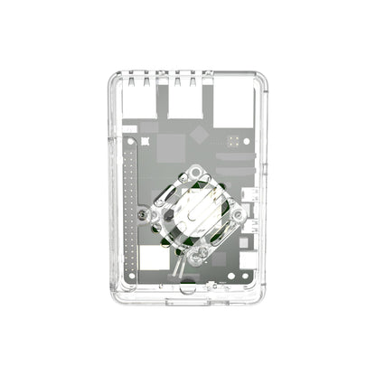 Vilros GLOWCOOL Clear Transparent ABS case For Raspberry Pi 5 With LED Fan