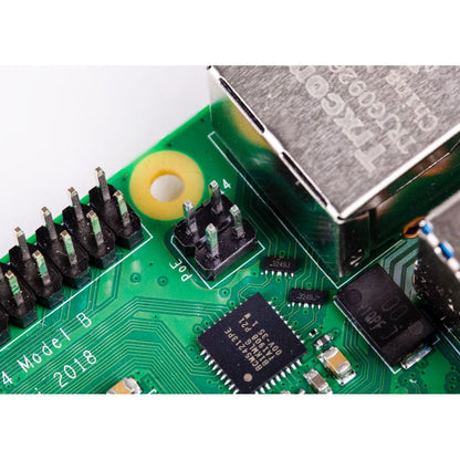 Raspberry Pi 4 Model B with HDMI Female to Micro HDMI Male Adapter-USB-USB-C Adapter-Heatsink