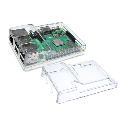 Vilros Clear Case with Dual Multi-Purpose Covers For Raspberry Pi 3/3+