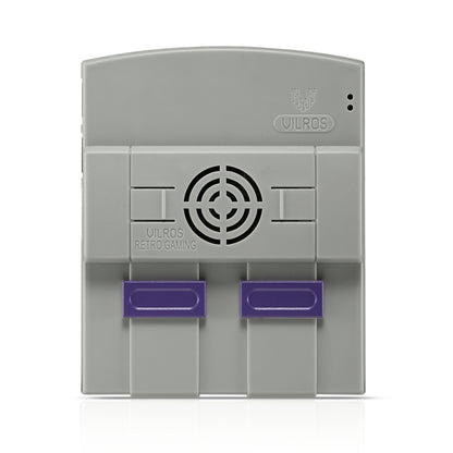 Vilros Raspberry Pi 4 Compatible SNES Style Retro Gaming Case with Fan