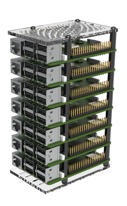 Vilros Raspberry Pi 5 Compatible Cluster Tower Stackable Case