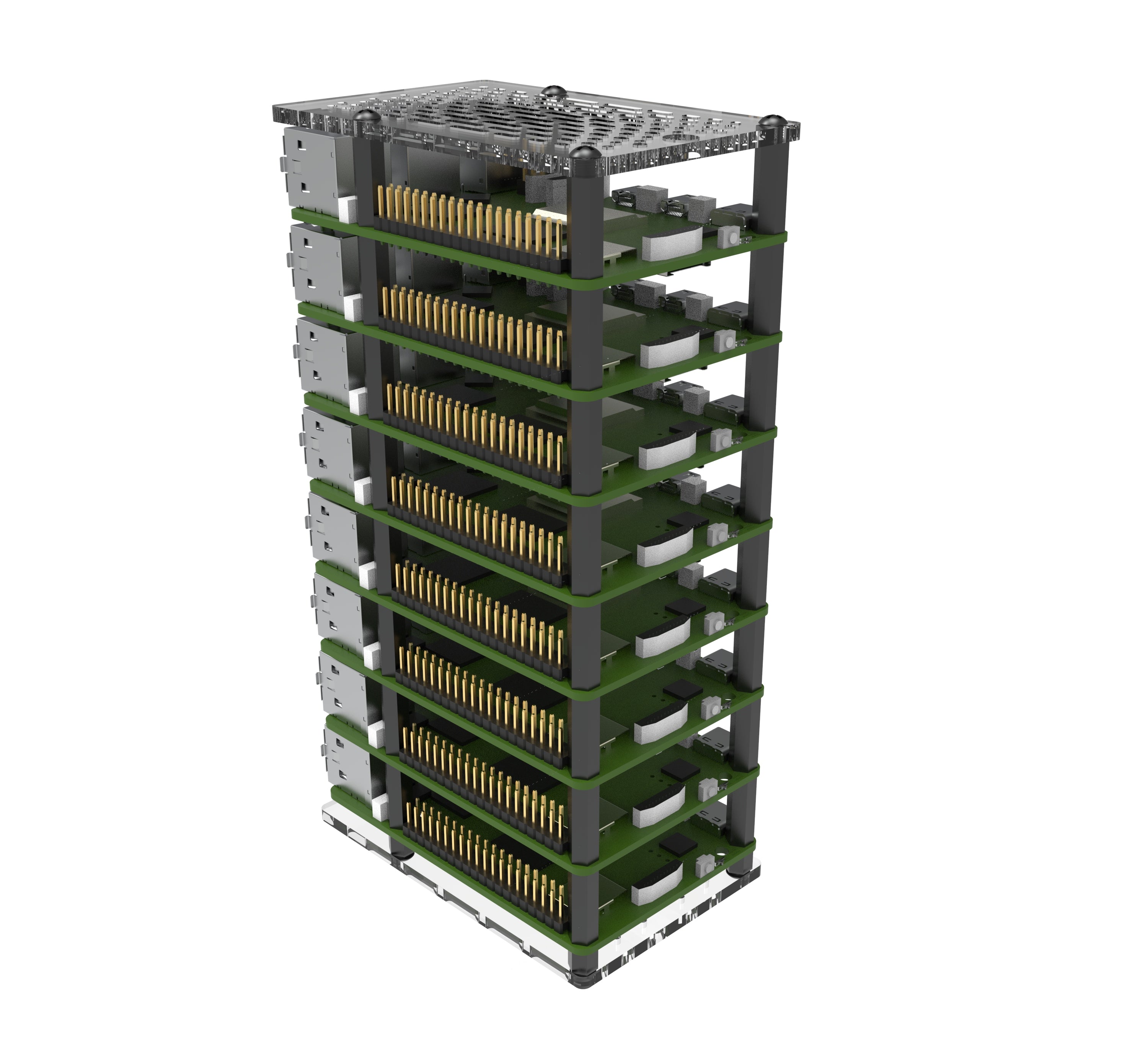 Vilros Raspberry Pi 5 Compatible Cluster Tower Stackable Case – Vilros.com
