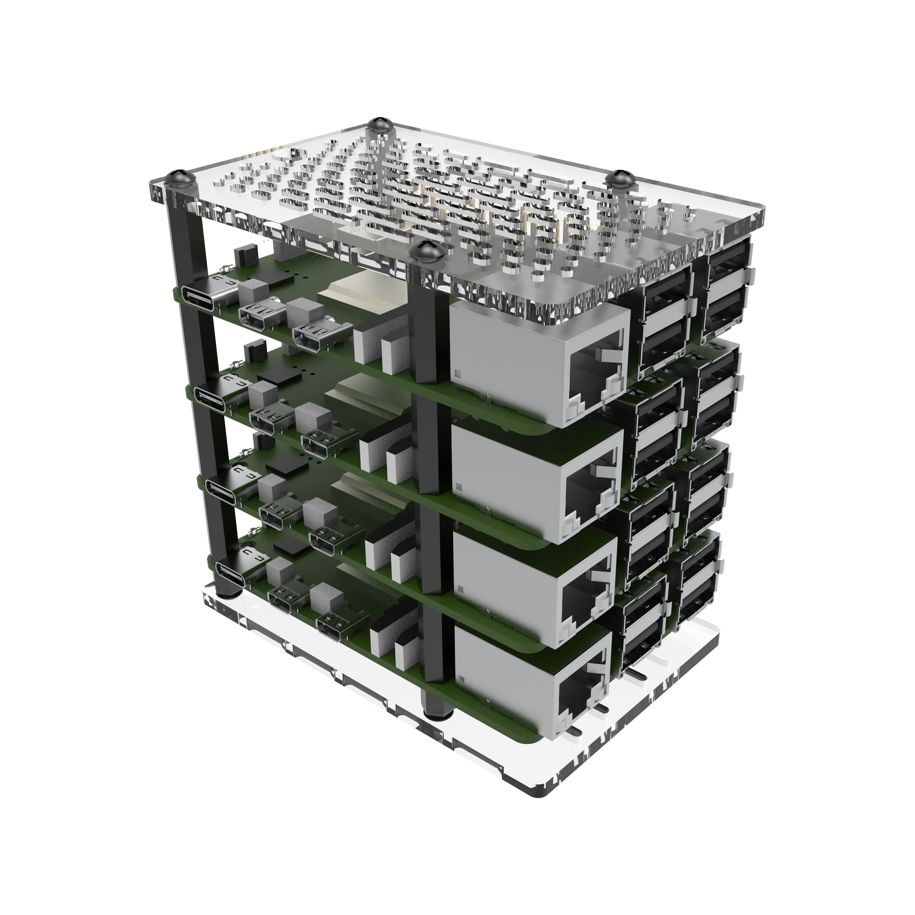 Vilros Raspberry Pi 5 Compatible Cluster Tower Stackable Case – Vilros.com