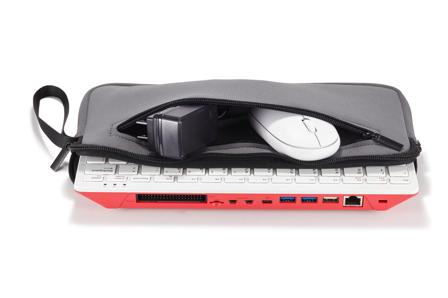 Neoprene Case/Sleeve For Raspberry Pi 400/500 With Accessory storage pocket