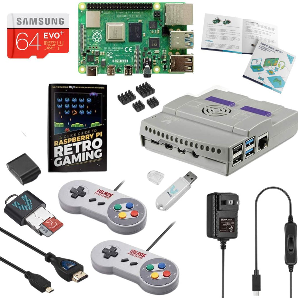 Vilros Raspberry Pi 4 Retro Gaming Kit-Includes Gamepads and Gaming Console Style Case - Vilros.com